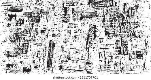 Rough black and white texture vector. Distressed overlay texture. Grunge background. Abstract textured effect. Vector Illustration. Black isolated on white background. EPS10