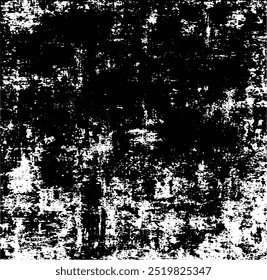 Rough black and white texture vector. Distressed overlay texture. Grunge background. Abstract textured effect. Vector Illustration. Black isolated on white background. EPS10.