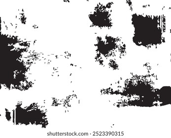 Rough black and white texture vector. Distressed overlay texture. Grunge background. Abstract textured effect. Vector Illustration. Black isolated
