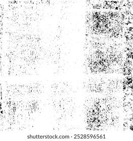 Rough black and white texture vector. Distressed overlay texture. Grunge background. Abstract textured effect. Vector Illustration. Black isolated on white background. EPS10.