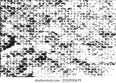 Rough black and white texture vector. Distressed overlay texture. Grunge background. Abstract textured effect. Vector Illustration. Black isolated on white background. 
