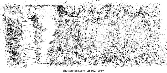 Rough black and white texture vector. Distressed overlay texture. Grunge background. Abstract textured effect. Vector Illustration. Black isolated on white background. EPS10