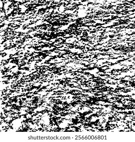 Rough black and white texture vector. Distressed overlay texture. Grunge background. Abstract textured effect. Vector Illustration. Black isolated on white background. EPS10