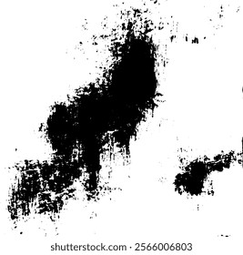 Rough black and white texture vector. Distressed overlay texture. Grunge background. Abstract textured effect. Vector Illustration. Black isolated on white background. EPS10