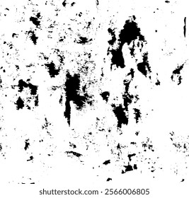 Rough black and white texture vector. Distressed overlay texture. Grunge background. Abstract textured effect. Vector Illustration. Black isolated on white background. EPS10