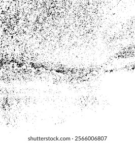 Rough black and white texture vector. Distressed overlay texture. Grunge background. Abstract textured effect. Vector Illustration. Black isolated on white background. EPS10