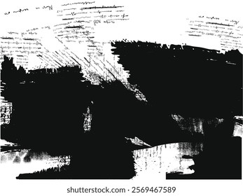 Rough black and white texture vector. Distressed overlay texture. Grunge background. Abstract textured effect. Vector Illustration. Black isolated on white background. EPS8