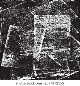 Rough black and white texture vector. Distressed overlay texture. Grunge background. Abstract textured effect. Vector Illustration. Black isolated on white background. EPS10
