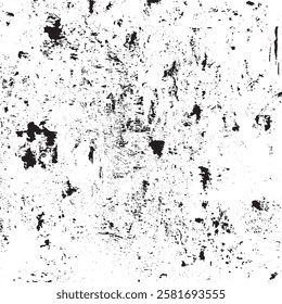 Rough black and white texture vector. Distressed overlay texture. Grunge background. Abstract textured effect. Vector Illustration. Black isolated on white background. EPS10