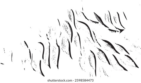 Rough black and white texture vector. Distressed overlay texture. Grunge background. Abstract textured effect. Vector Illustration. Black isolated on white background. EPS10