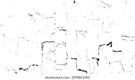 Rough black and white texture vector. Distressed overlay texture. Grunge background. Abstract textured effect. Vector Illustration. Black isolated on white background. EPS10