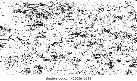 Rough black and white texture vector. Distressed overlay texture. Grunge background. Abstract textured effect. Vector Illustration. Black isolated on white background. EPS10