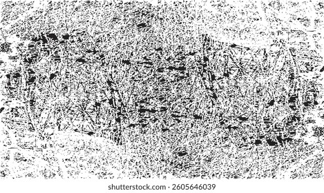 Rough black and white texture vector. Distressed overlay texture. Grunge background. Abstract textured effect. Vector Illustration. Black isolated on white background. EPS10