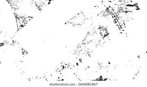 Rough black and white texture vector. Distressed overlay texture. Grunge background. Abstract textured effect. Vector Illustration. Black isolated on white background. EPS10