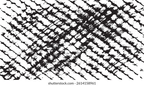 Rough black and white texture vector. Distressed overlay texture. Grunge background. Abstract textured effect. Vector Illustration. Black isolated on white background. EPS10