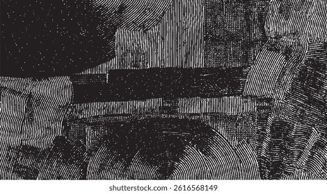Rough black and white texture vector. Distressed overlay texture. Grunge background. Abstract textured effect. Vector Illustration. Black isolated on white background. EPS10