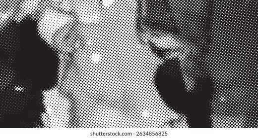 Rough black and white texture vector. Distressed overlay texture. Grunge background. Abstract textured effect. Vector Illustration. Black isolated on white background.