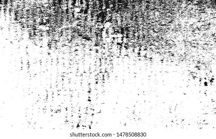 Rough black and white vector texture. Distressed overlay texture. Grunge background. Abstract textured effect. Vector Illustration. Black isolated on white background. EPS10.