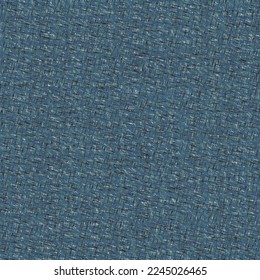 Hübsches blaues Gewebe aus Wolle oder Baumwolle, mit kleinen weißen und schwarzen Streifen. Grosser Stoffhintergrund. Vektornahtlos.