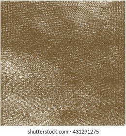 Rough brown fabric texture. Abstract vector.
