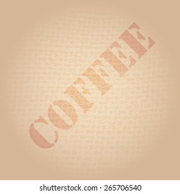 Rough burlap texture background. EPS10 vector illustration.