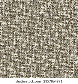 Rough carpet with a geometric pattern consisting of ridges and grooves. Detail, rug floor texture. Vector seamless.