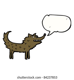 perro de dibujos animados ladrando