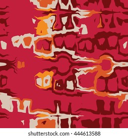 Rough chaotic ornaments - vector seamless pattern