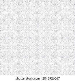 Rough checkered fabric. White and gray colors. seamless pattern.
