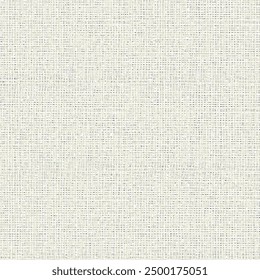 Rough cloth woven from linen or hemp. Grungy mesh fabric. Canvas texture. Scrim background. Abstract vector seamless.