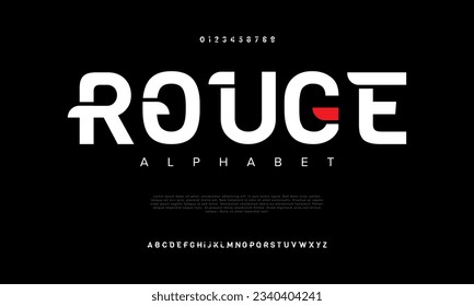 Rough creative modern urban alphabet font. Digital abstract moslem, futuristic, fashion, sport, minimal technology typography. Simple numeric vector illustration