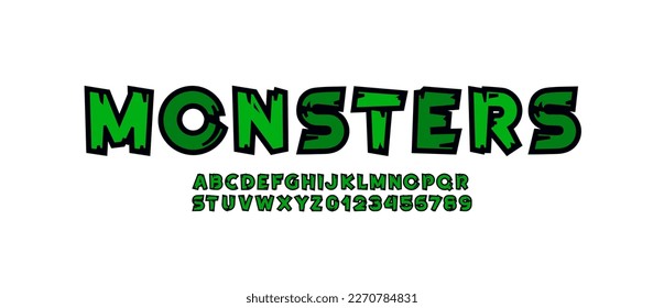 Rough cursive font alphabet, hand drawn brush stroke letters , vector illustration 10EPS