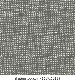 Rough dark gray cloth with white dots. Grey canvas fabric texture. Coarse textile background. Abstract seamless. Vector artwork.