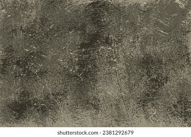 Rough dark wallpaper background monochrome with gray damaged metal texture covered with scratches due to aging vector illustration