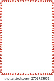 Elemento de borde rectangular simple de Antiguas Doodle de bordes rugosos