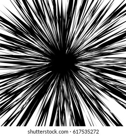 Rough, edgy texture of random distorted shapes). Black and white abstract geometric texture / pattern. 