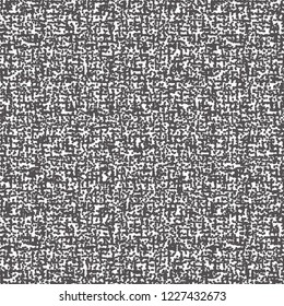 Rough fabric background. Tweed texture. Monochrome. Vector illustration.