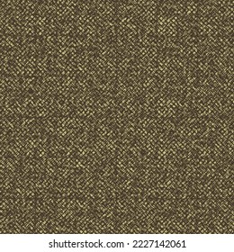 Rough fabric with crossed lines and dots. Tweed texture. Old woolen blanket. Abstract vector.
