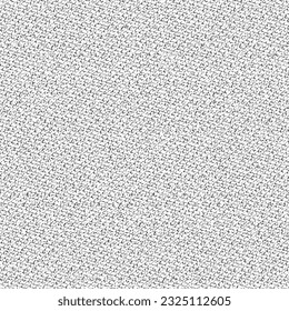 Rough fabric made of jute or hemp. Coarse cloth texture. Burlap background. Graphics in black and white. Vector seamless.