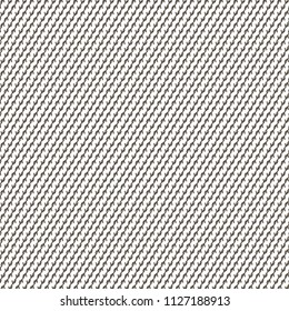 Rough fabric with oblique and parallel rows of stitches. Decorative striped background. Vector illustration.