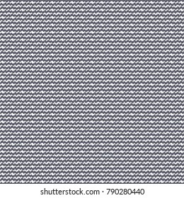 Rough fabric on alternating horizontal rows in blue and white. Abstract vector.