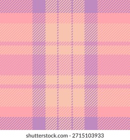 Patrón sin costuras de tela áspera, Vector a cuadros de tartán de Tarjeta de regalo. Textura de la lona comprueba el fondo textil en la paleta de colores rojos y claros.