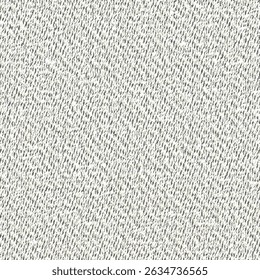 Rough fabric, woven with black and white cotton thread. Old blanket texture. Coarse cloth background. Abstract seamless. Vector artwork.