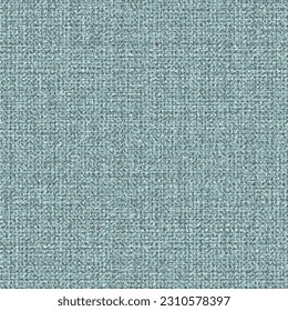 Rough fabric, woven from jute, hemp or something similar. Blue sackcloth background. Textile texture. Vector seamless.