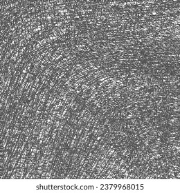 Rough, fibrous texture, made graphically in black and white. A structure, a net of tangled, continuous and broken lines or fibers. Grunge background. Vector seamless.