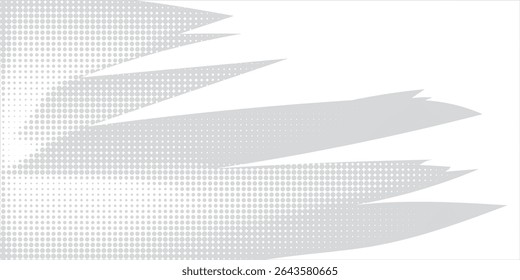 Rough grey brush strokes with spray texture. Hand drawn damaged vintage banner with thick zigzag lines. Rough thick brush strokes texture. Spray paint effect vector background.