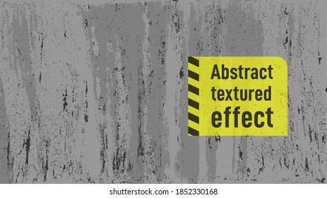 Rough grey and white texture. Distressed overlay texture. Old grunge background. Monochrome vintage abstract textured effect. Vector Illustration. Black isolated on white background.