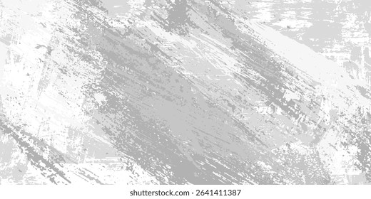 Rough grunge background. Black, grey dirty surface. Old wall imitation. Vector illustration. Brush strokes texture. 
