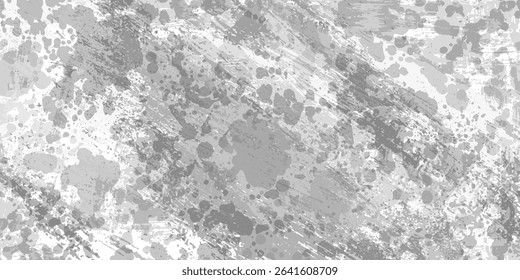 Rough grunge background. Black, grey dirty surface. Old wall imitation. Vector illustration. Brush strokes texture. 