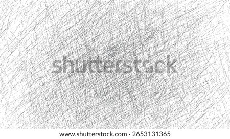 Rough grunge crosshatch texture background. Hand drawn sketchy scribble overlay with high detail for abstract art design surface.
